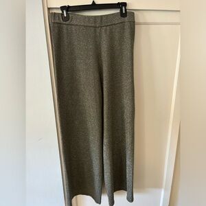 House of Harlow size Large sparkly green wide leg pants